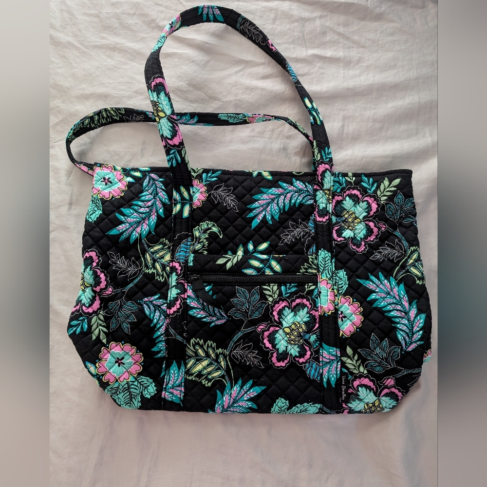 Vera Bradley Island Garden Large Vera Tote Bag